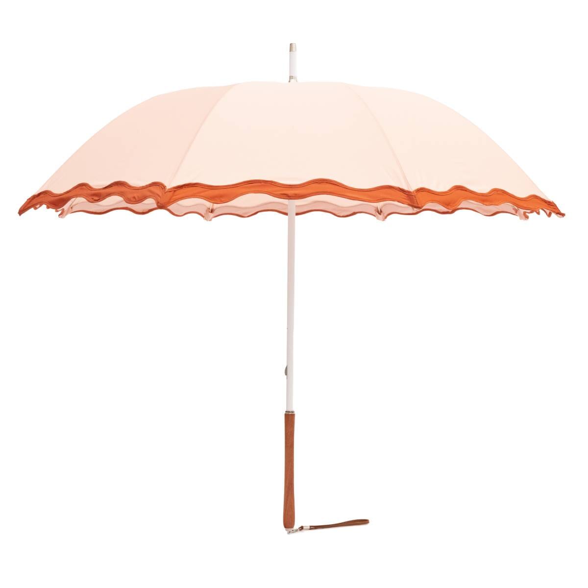 Studio image of riviera pink rain umbrella
