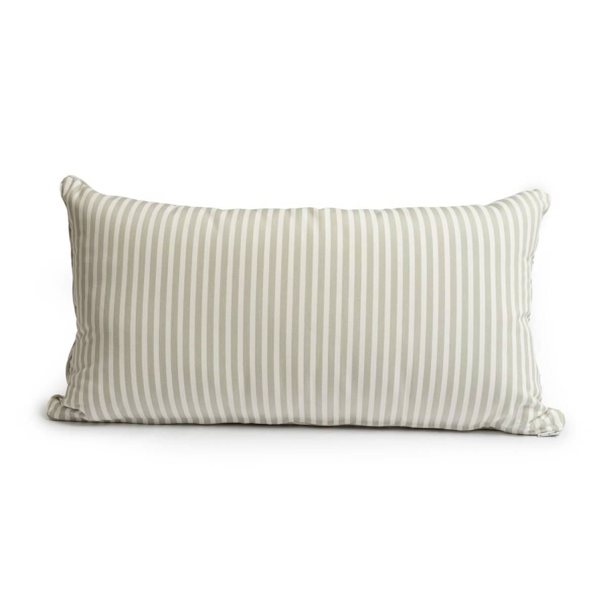 The Rectangle Throw Pillow - Lauren's Sage Stripe Rectangle Throw Pillow Business & Pleasure Co Aus 