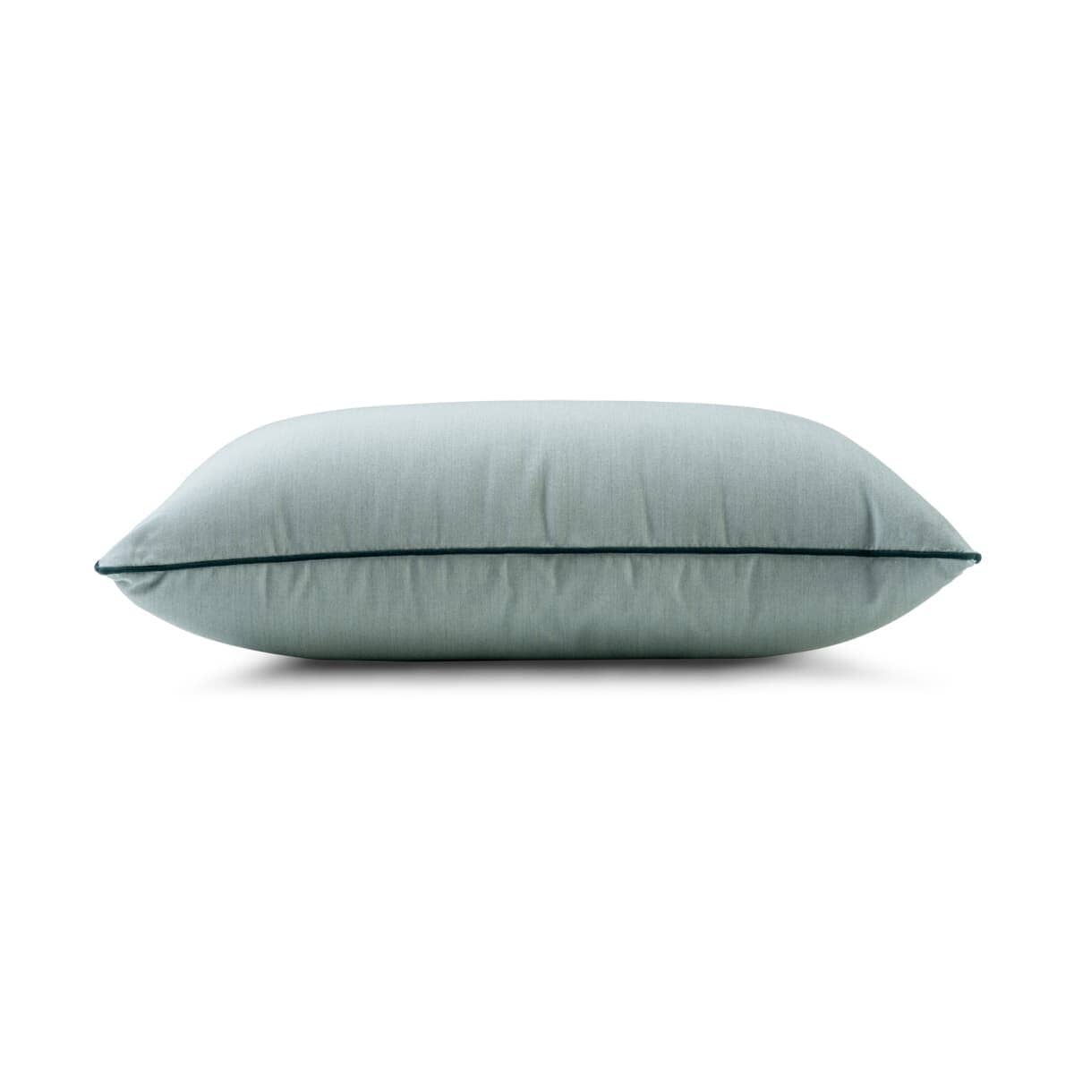 Studio image of riviera green throw pillow