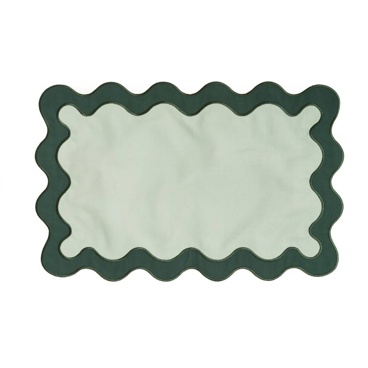 Studio image of riviera green placemat