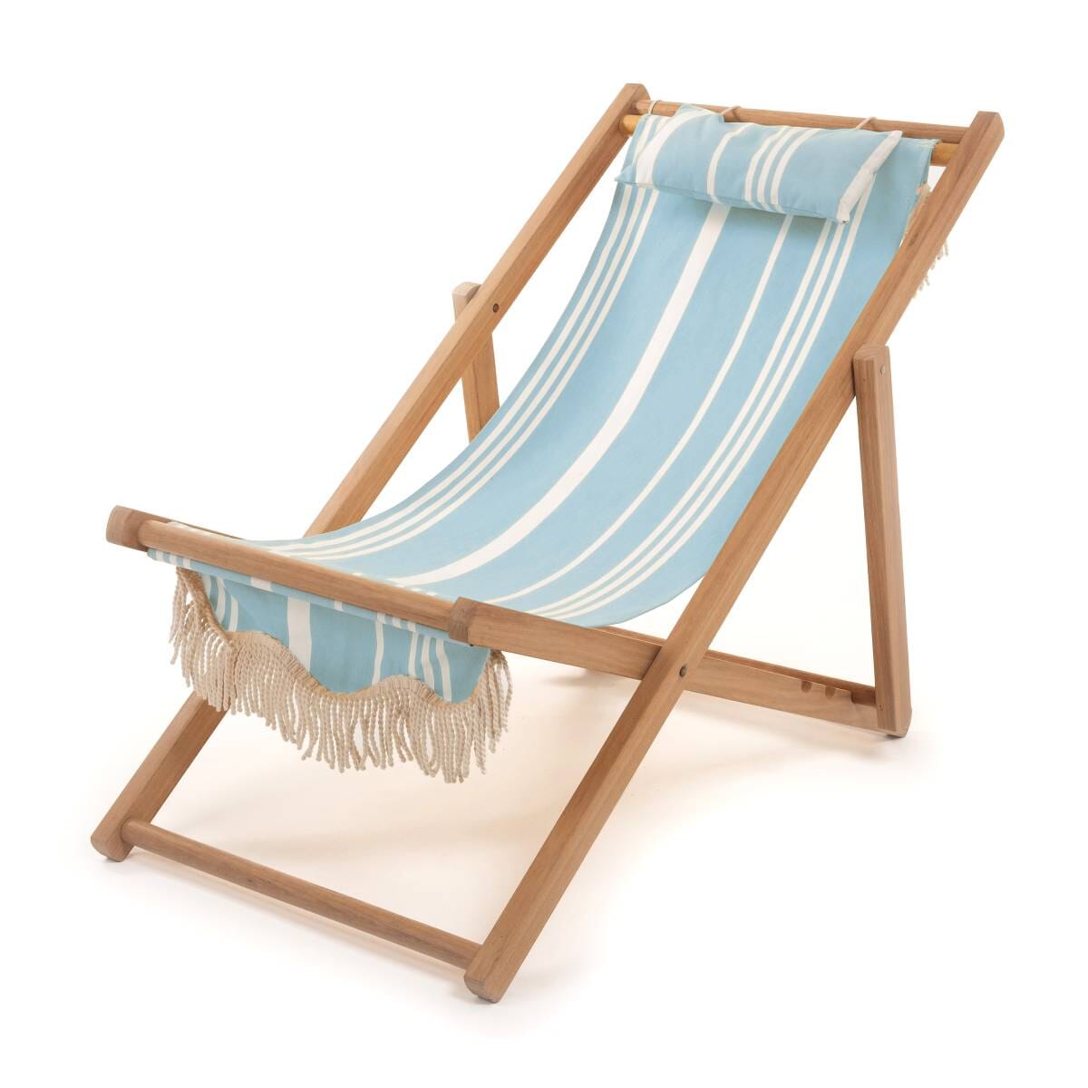The Sling Chair - Vintage Blue Stripe Sling Chair Business & Pleasure Co Aus 