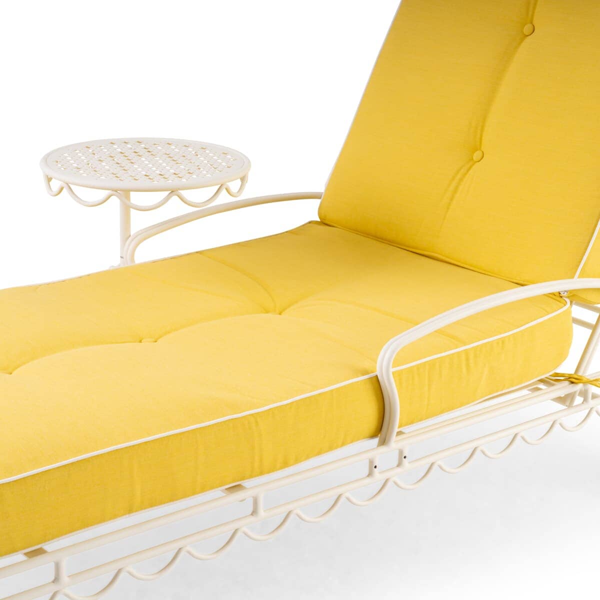 Studio image of riviera mimosa sun lounger cushion