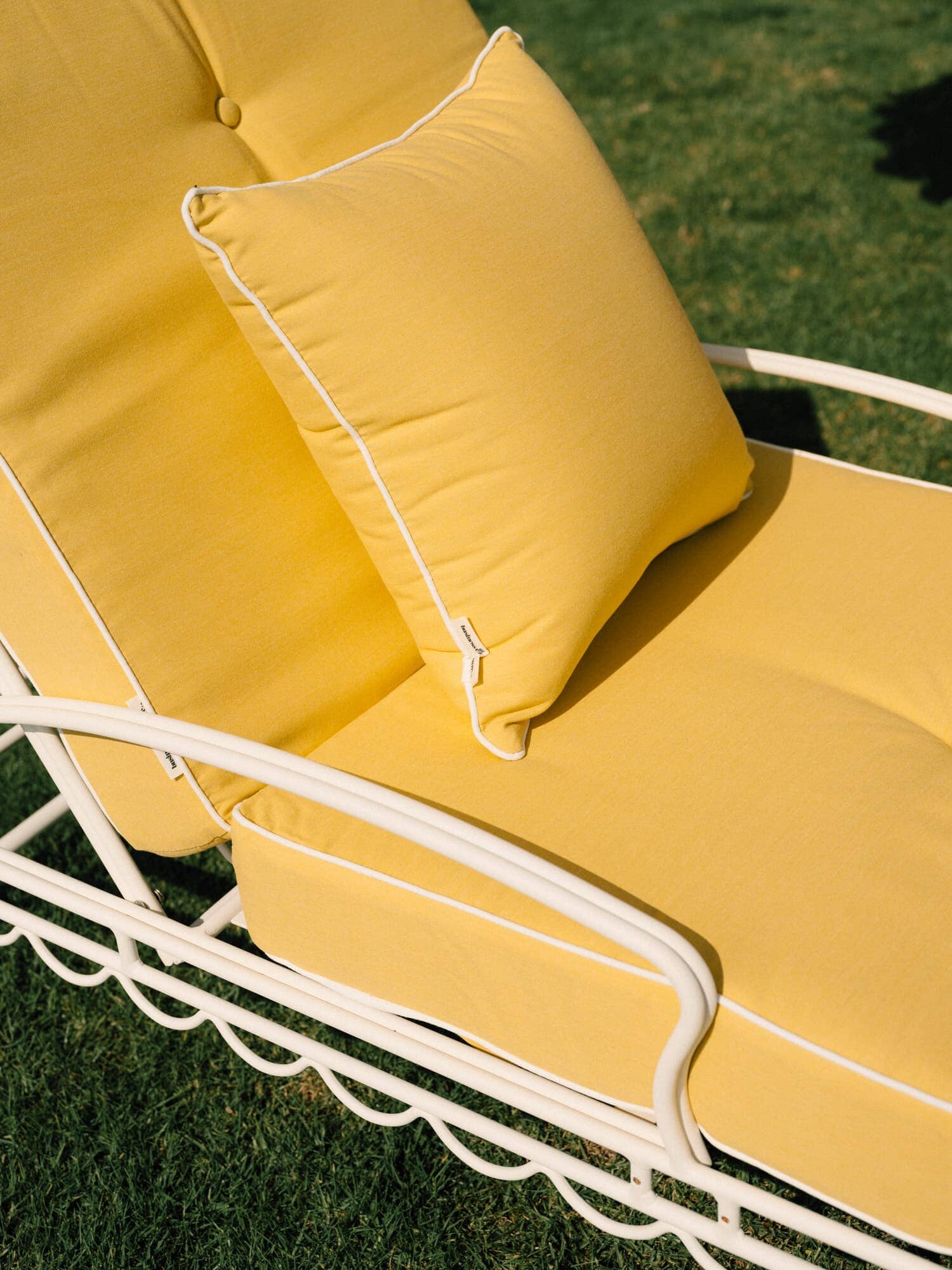 The Al Fresco Sun Lounger Cushion - Rivie Mimosa Al Fresco Sun Lounger Cushion Business & Pleasure Co Aus 