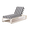Swatch for Contini Sun Lounger Kit - Antique White & Crew Vintage Black Stripe