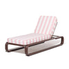 Swatch for Contini Sun Lounger Kit - Merlot & Crew Pink Stripe