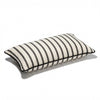 Swatch for The Rectangle Throw Pillow - Monaco Black Stripe