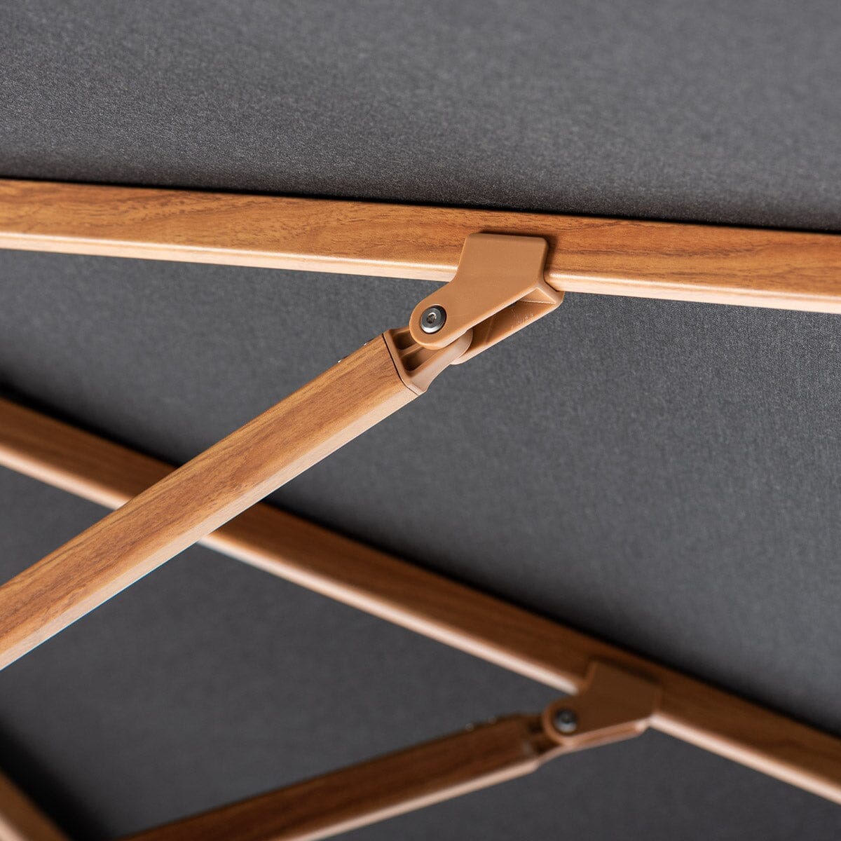 Terrace Umbrella in Vintage Black | Transfer Teak Frame Terrace Umbrella Kit Business & Pleasure Co Aus 
