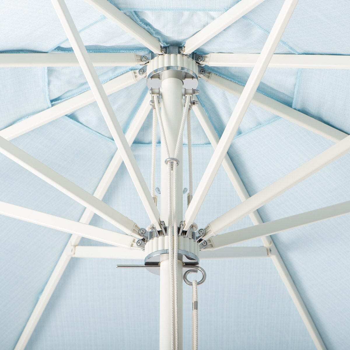 Terrace Umbrella in Sky Blue | Antique White Frame Terrace Umbrella Kit Business & Pleasure Co Aus 