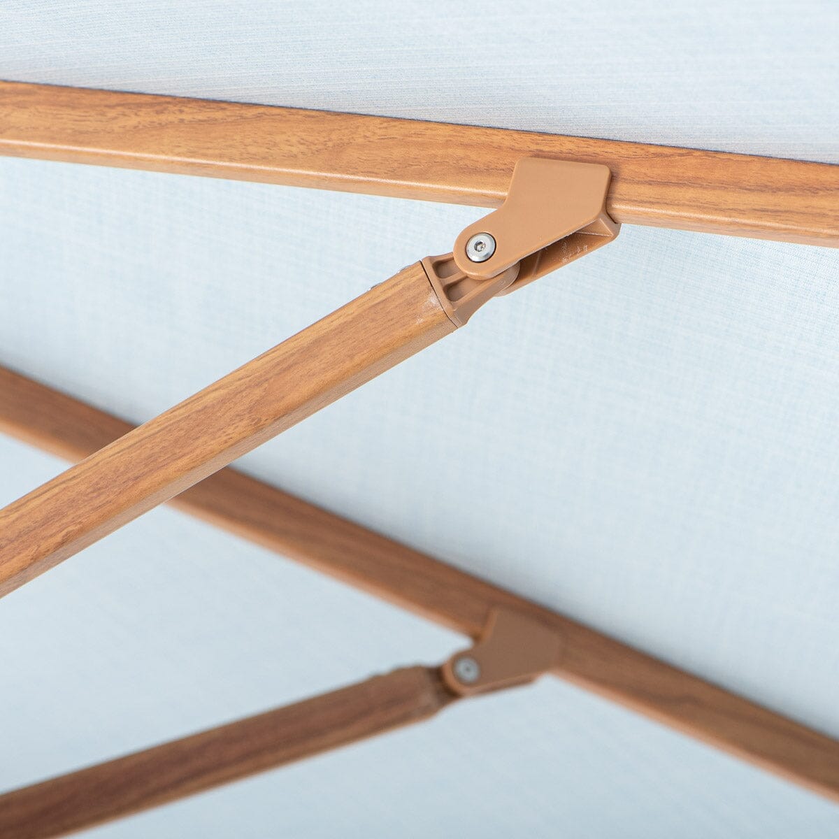 Terrace Umbrella in Sky Blue | Transfer Teak Frame Terrace Umbrella Kit Business & Pleasure Co Aus 