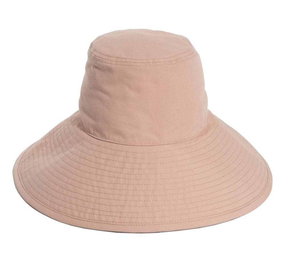 Kids Wide Brim Hat - Dusty Pink Wide Brim Hat Business & Pleasure Co 