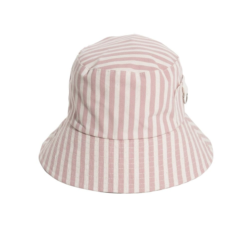 Kids Bucket Hat - Lauren's Pink Stripe