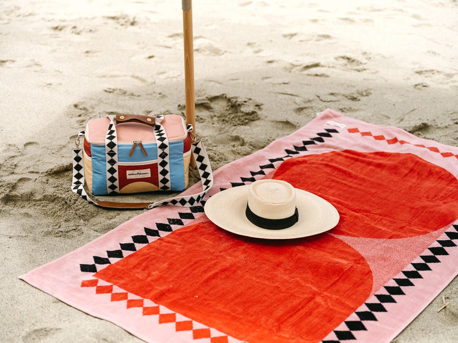 The Beach Towel - Pink Diamond Beach Towel Business & Pleasure Co 