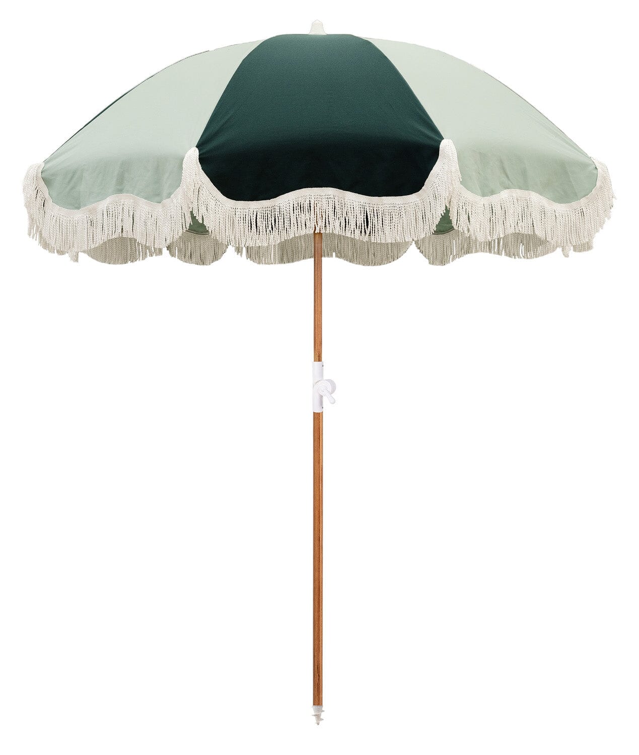 The Holiday Beach Umbrella - 70's Panel Green Holiday Umbrella Business & Pleasure Co 
