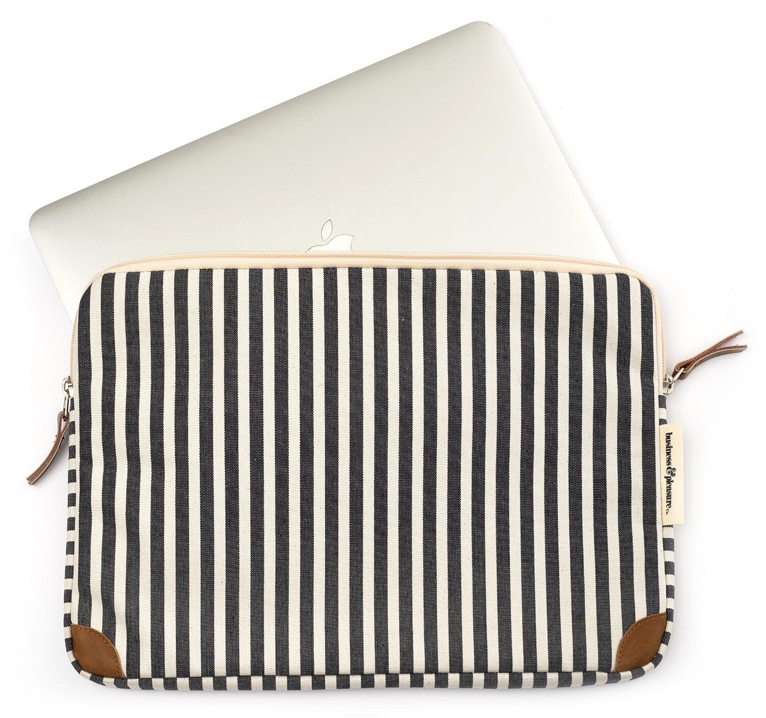 The Laptop Sleeve - Lauren's Navy Stripe