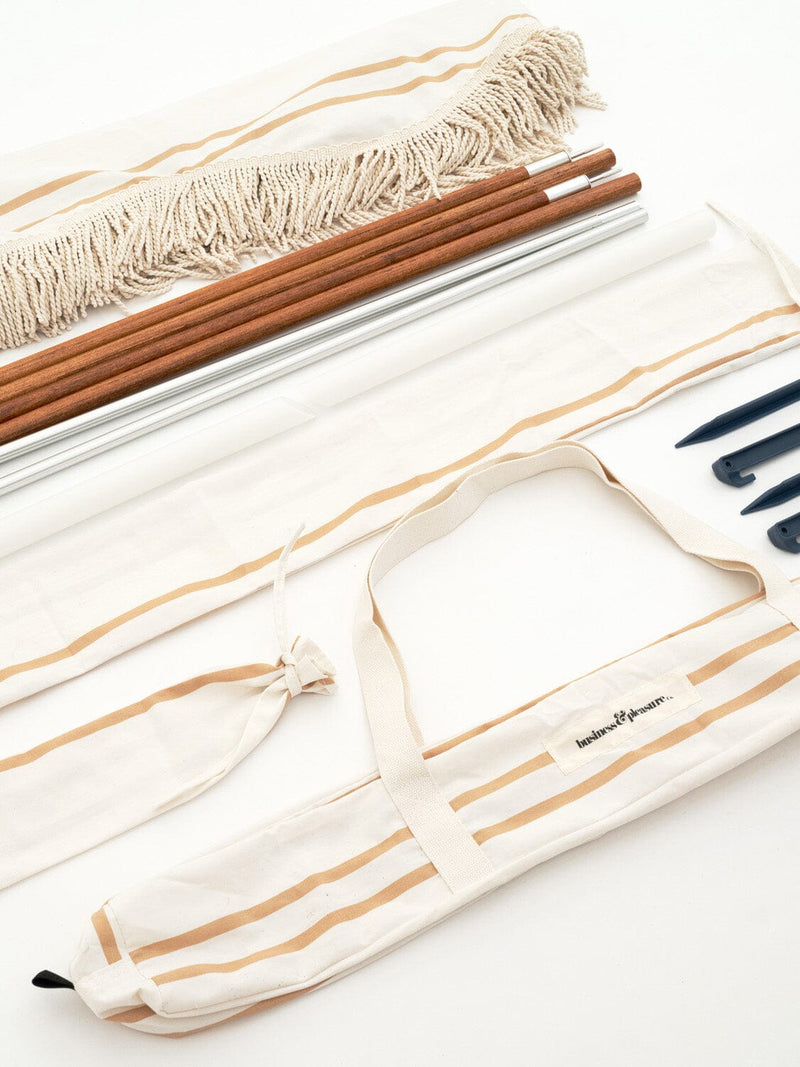 Sand Two Stripe Premium Tent Business & Pleasure Co Aus