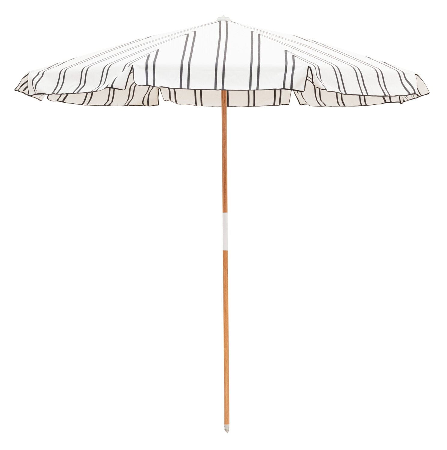 The Amalfi Umbrella - Black Two Stripe Amalfi Umbrella Business & Pleasure Co 