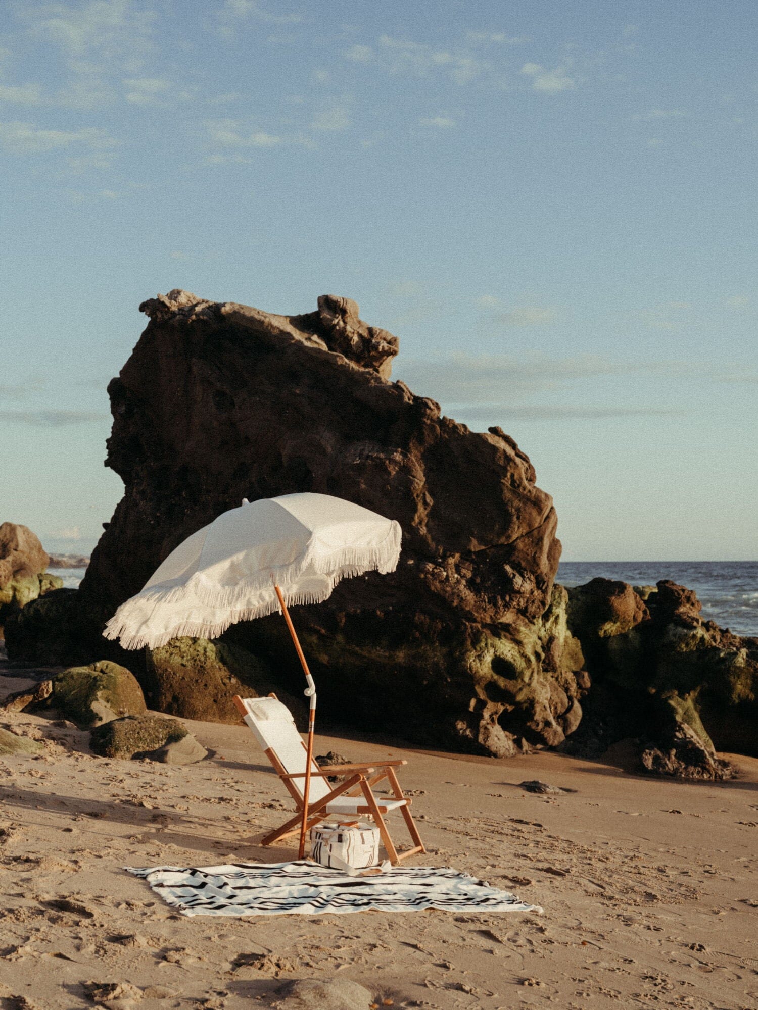 The Holiday Beach Umbrella - Antique White Holiday Umbrella Business & Pleasure Co 
