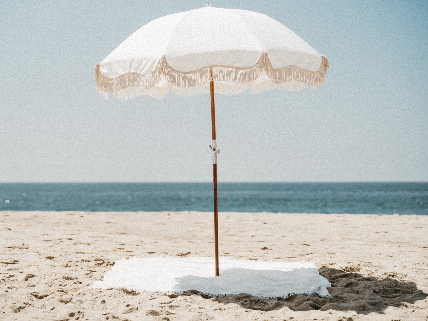 The Premium Beach Umbrella - Antique White Premium Umbrella Business & Pleasure Co 