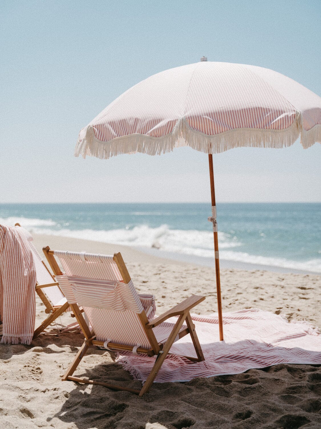 The Beach Blanket - Lauren's Pink Stripe