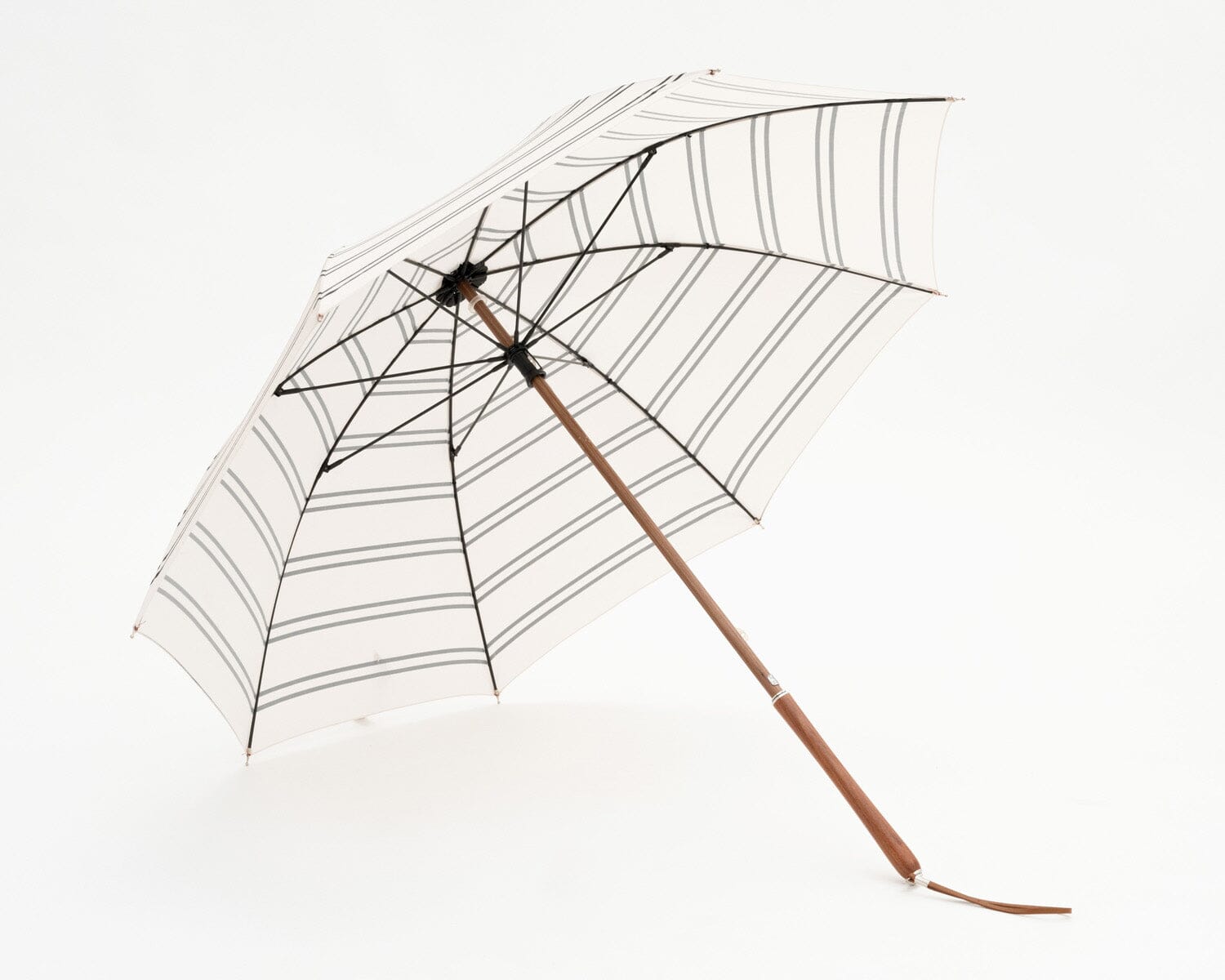 The Rain Umbrella - Black Two Stripe Rain Umbrella Business & Pleasure Co 