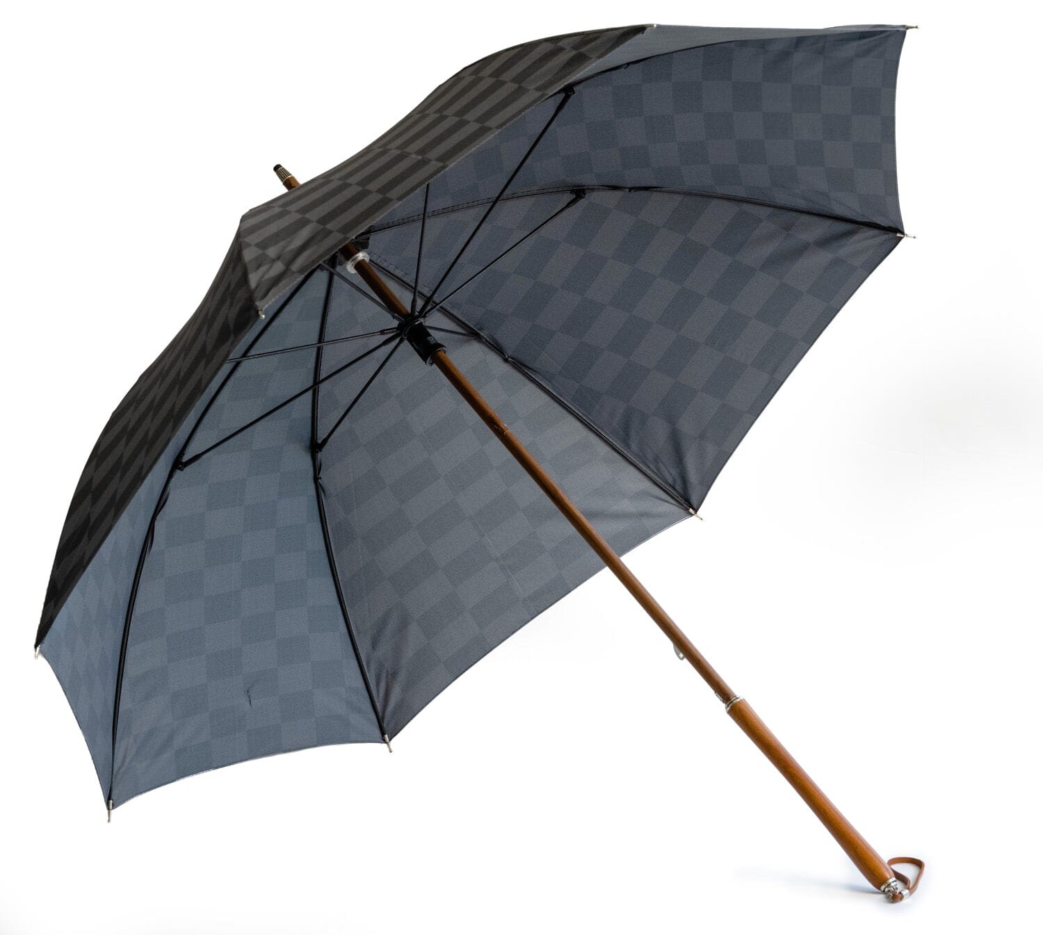The Rain Umbrella - Vintage Green Check Rain Umbrella Business & Pleasure Co 