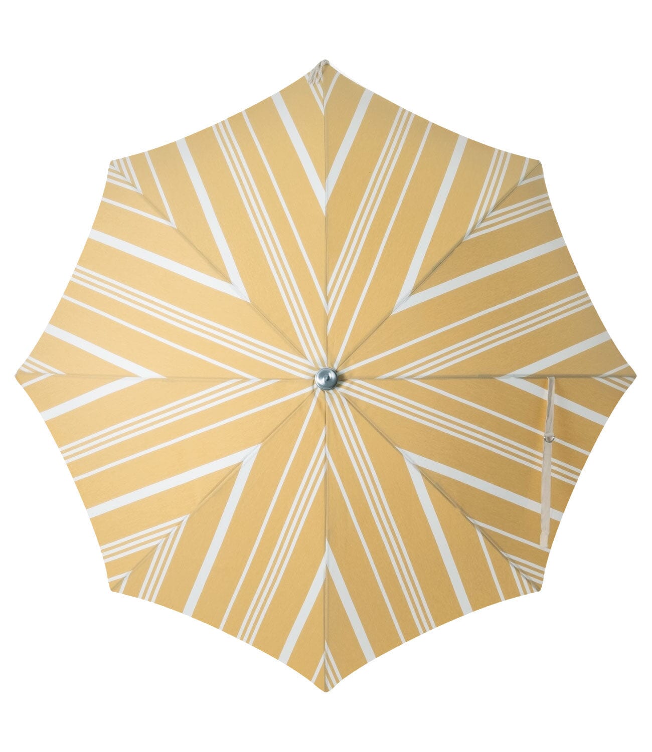 The Premium Beach Umbrella - Vintage Yellow Stripe Premium Umbrella Business & Pleasure Co 
