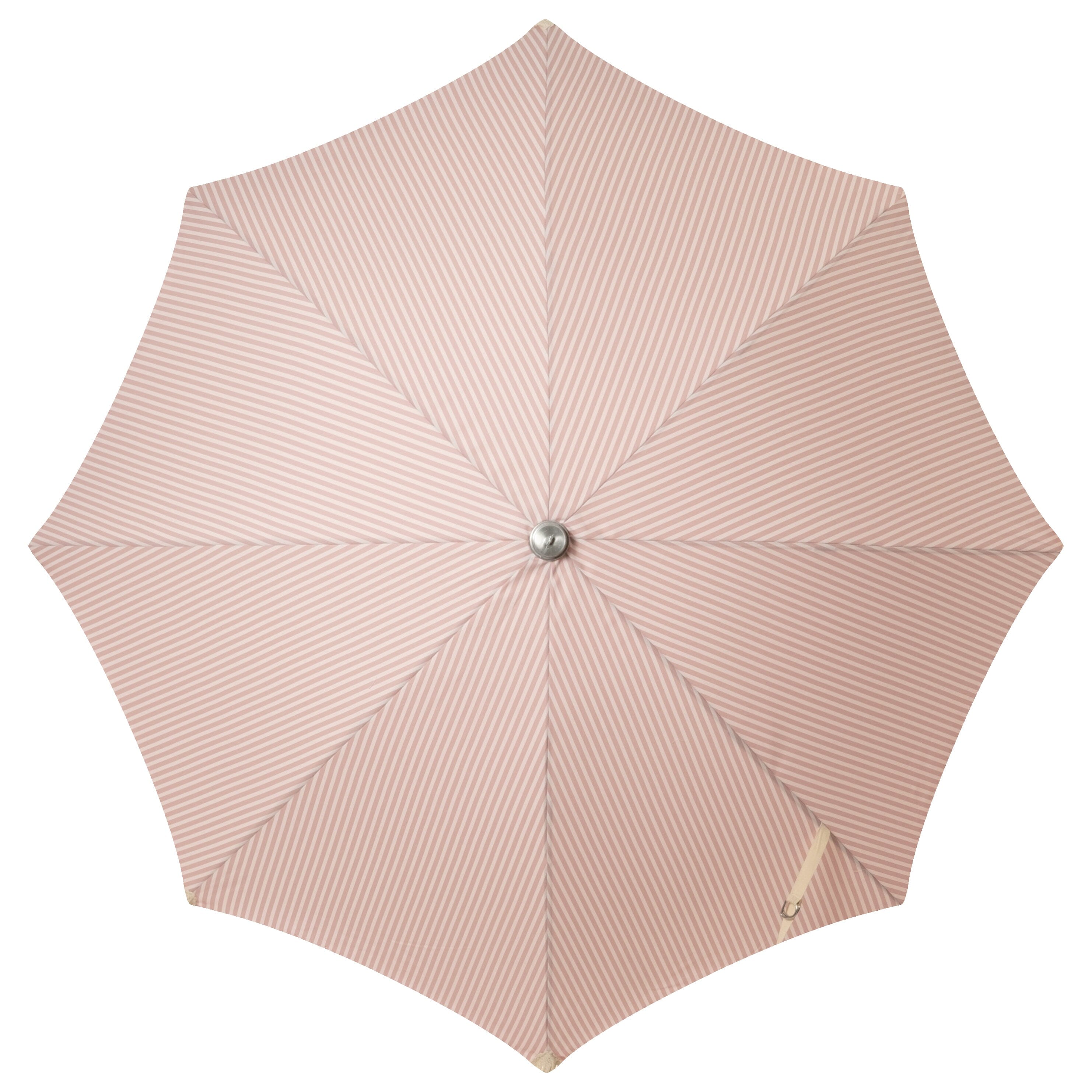 The Premium Beach Umbrella - Lauren's Pink Stripe Premium Umbrella Business & Pleasure Co 