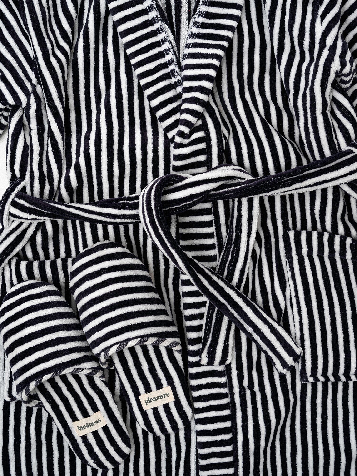 Robe & Slipper Set - Lauren's Navy Stripe