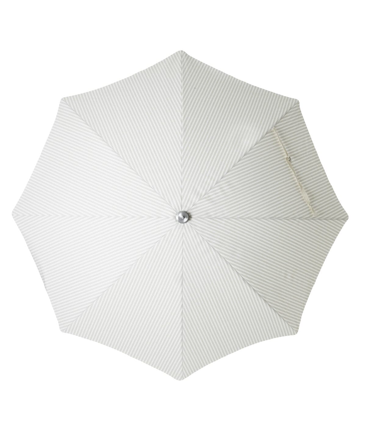The Premium Beach Umbrella - Lauren's Sage Stripe Premium Umbrella Business & Pleasure Co 