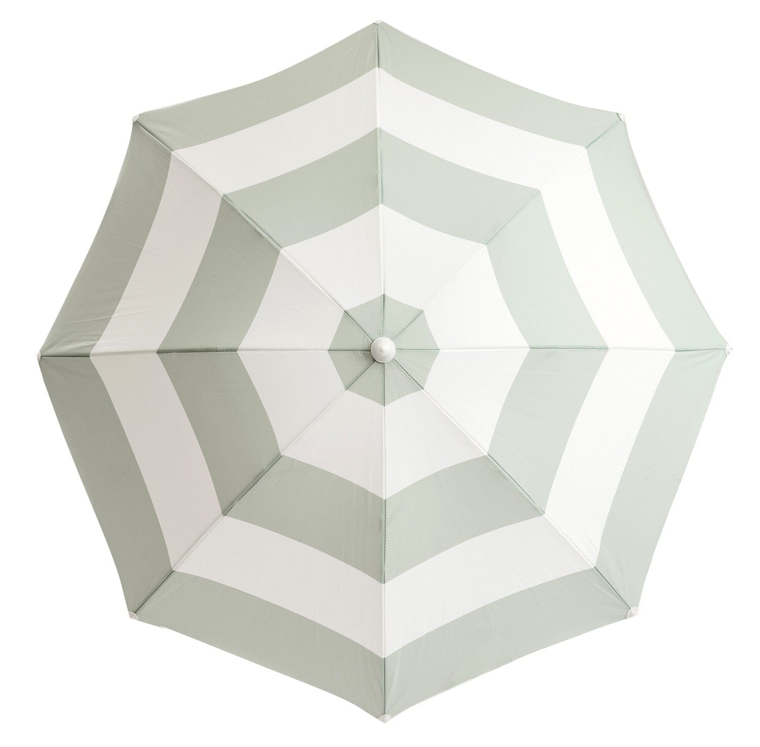 The Holiday Beach Umbrella - Sage Capri Stripe