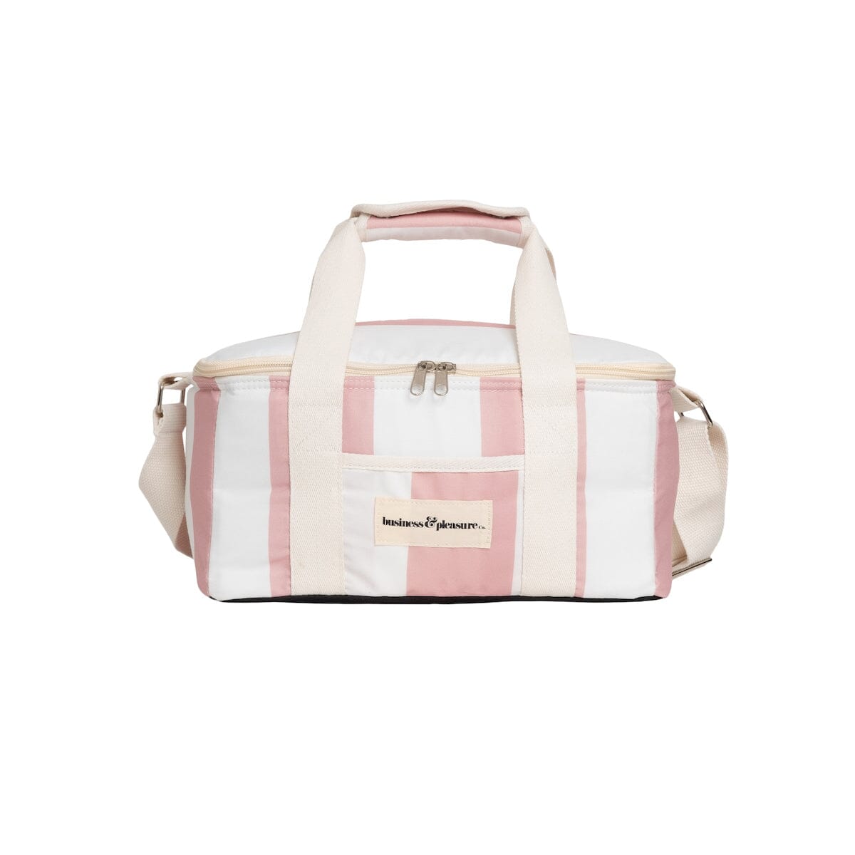 The Holiday Cooler Bag - Pink Crew Stripe
