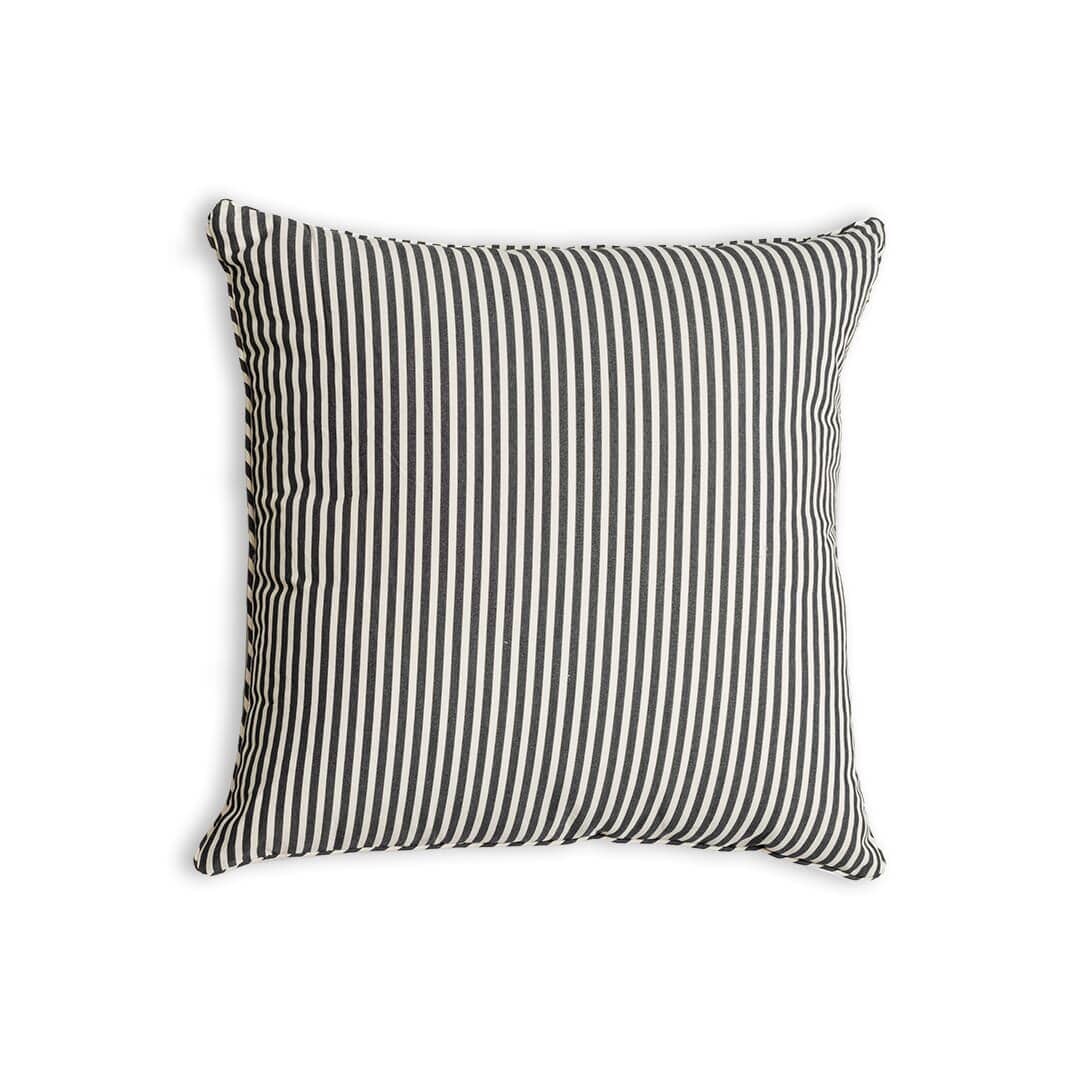 The Euro Throw Pillow - Lauren's Navy Stripe Euro Throw Pillow Business & Pleasure Co Aus 