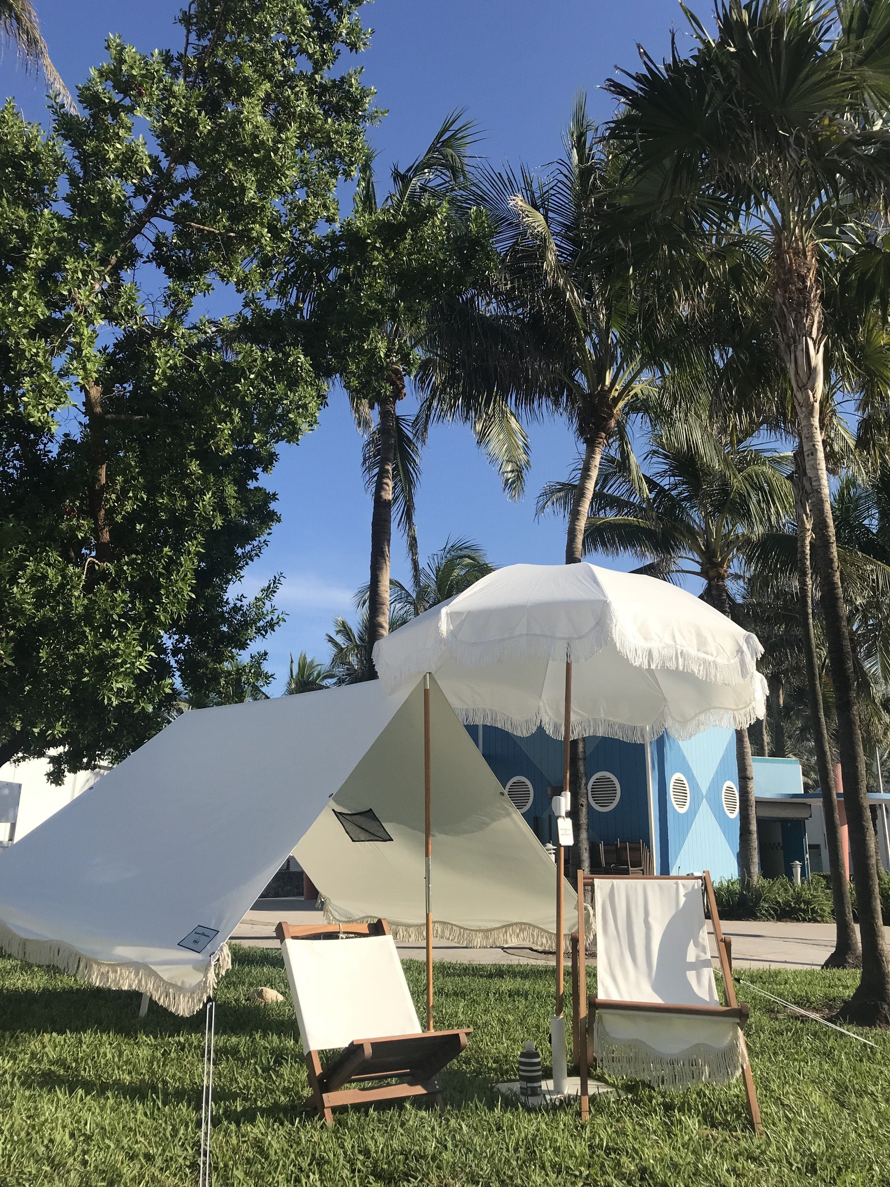 The Premium Beach Tent - Antique White Premium Tent Business & Pleasure Co 
