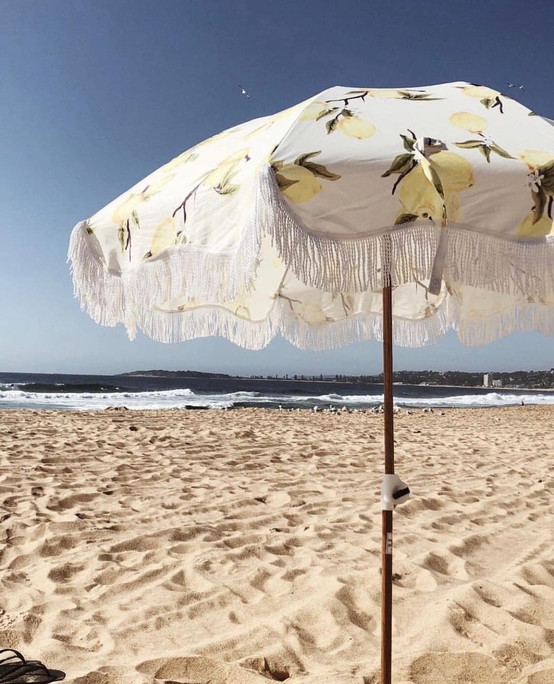 The Holiday Beach Umbrella - Vintage Lemons