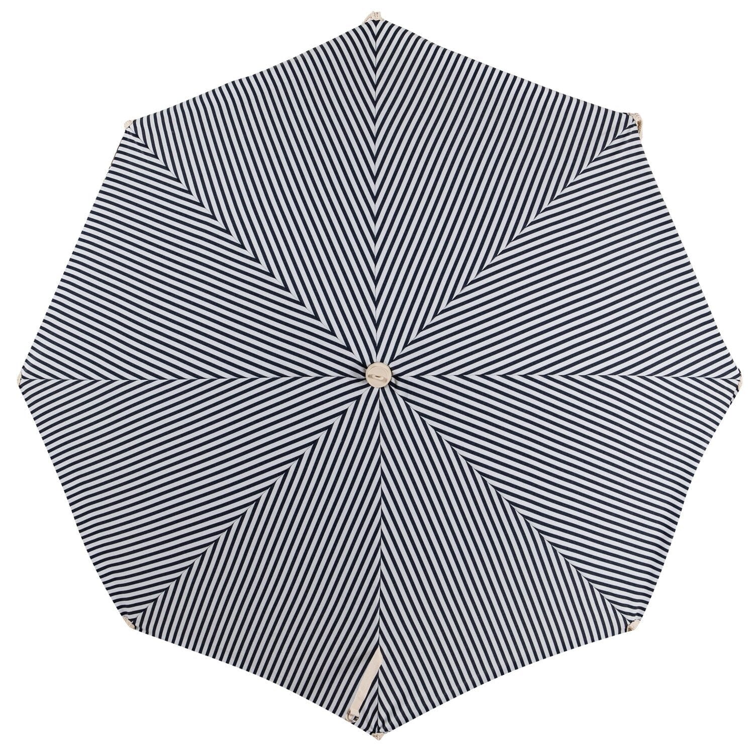 The Premium Beach Umbrella - Lauren's Navy Stripe - Business & Pleasure Co