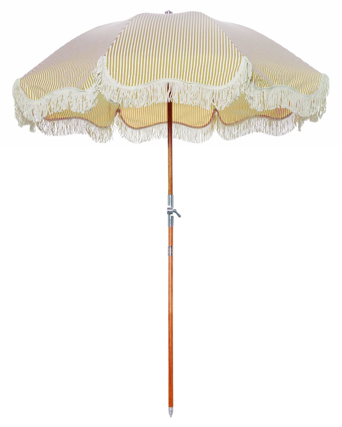 The Premium Beach Umbrella - Lauren's Gold Stripe