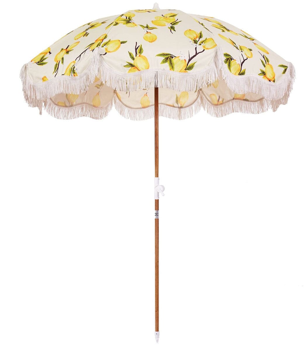 The Holiday Beach Umbrella - Vintage Lemons Holiday Umbrella Business & Pleasure Co 