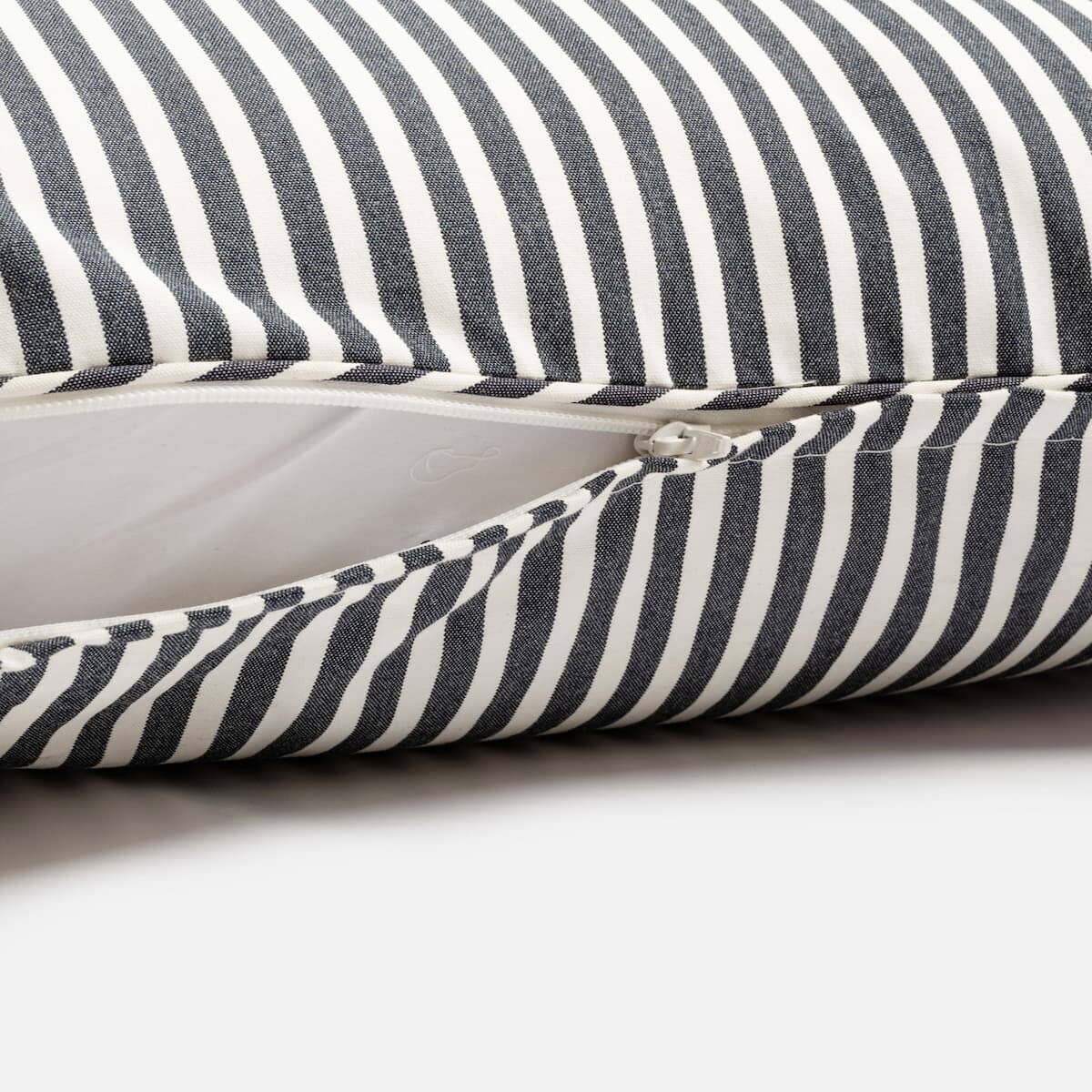 Navy stripe hot sale pillow