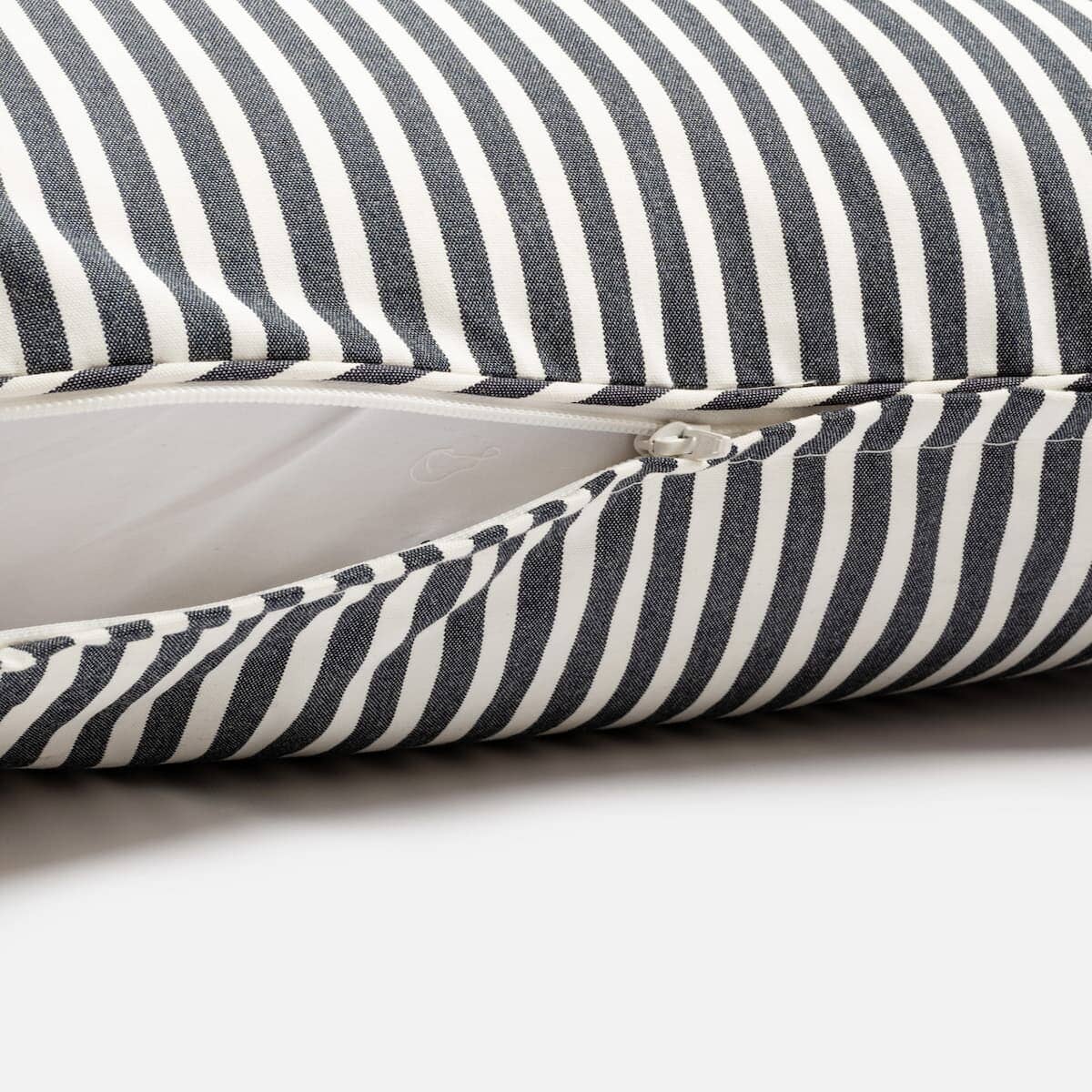 The Euro Throw Pillow - Lauren's Navy Stripe Euro Throw Pillow Business & Pleasure Co Aus 
