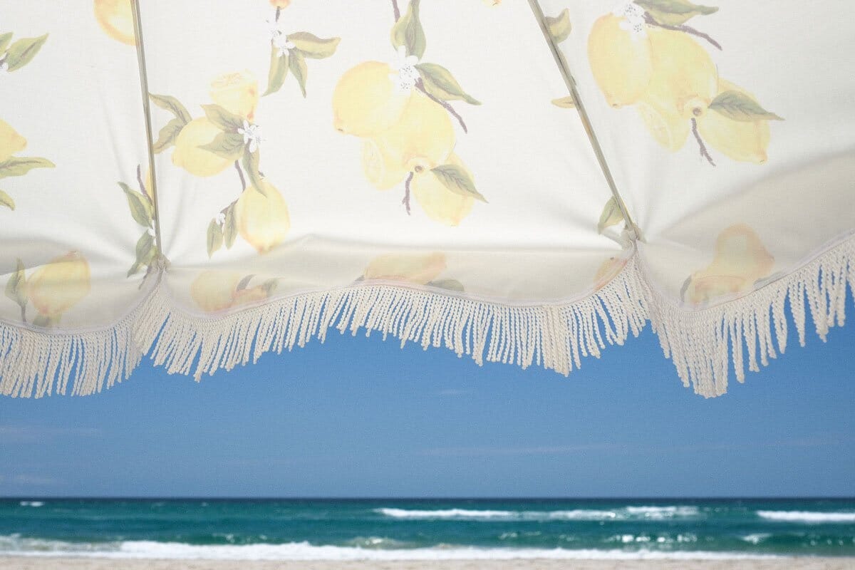 The Holiday Beach Umbrella - Vintage Lemons - Business & Pleasure Co